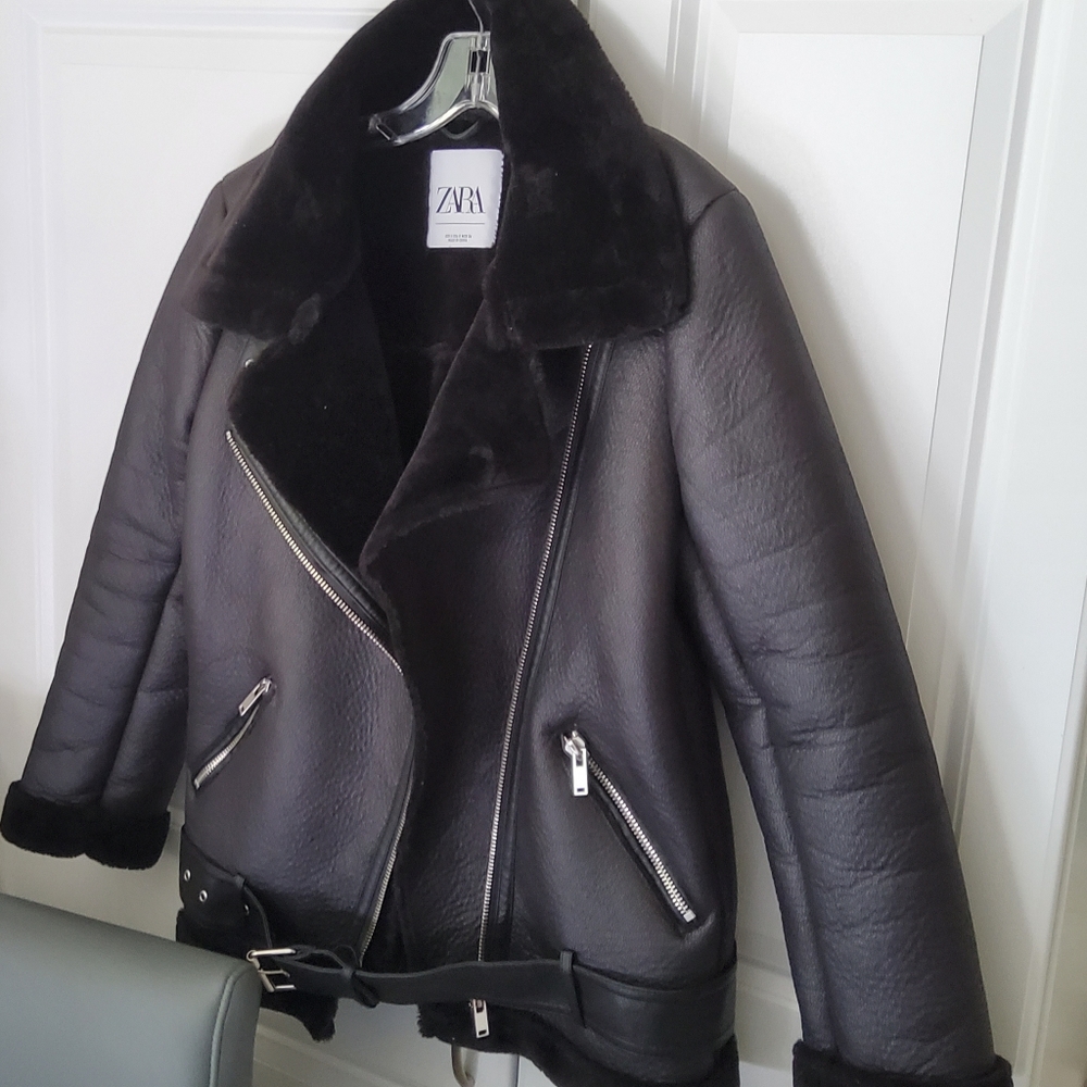 Zara black coat